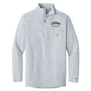 Carhartt® Embroidered Logo Quarter Zip LS Tee