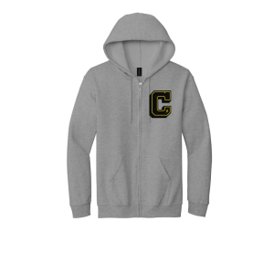 Chenille Patch Full-Zip Hoodie