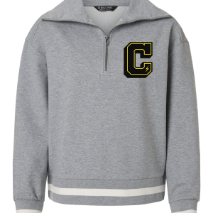 Women's Chenille Patch Quarter-Zip Pullover