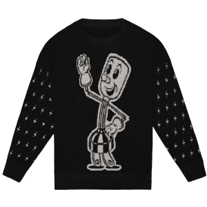 Willie Jacquard Knit Crewneck Sweater